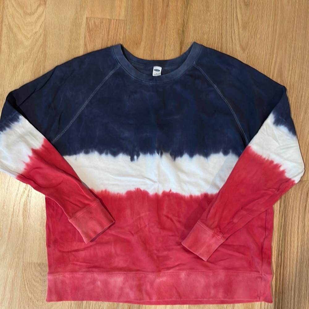 Old Navy women’s red, white and blue crew neck